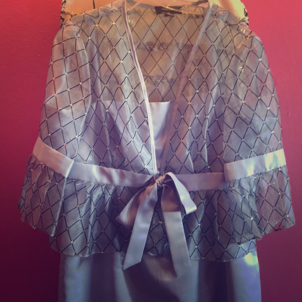 Periwinkle mother of the bride formal dress